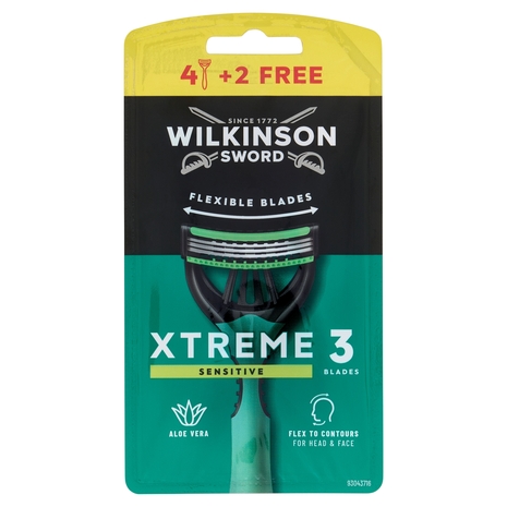 Wilkinson Sword Rasoio usa&getta Xtreme 3 Sensitive 4+2